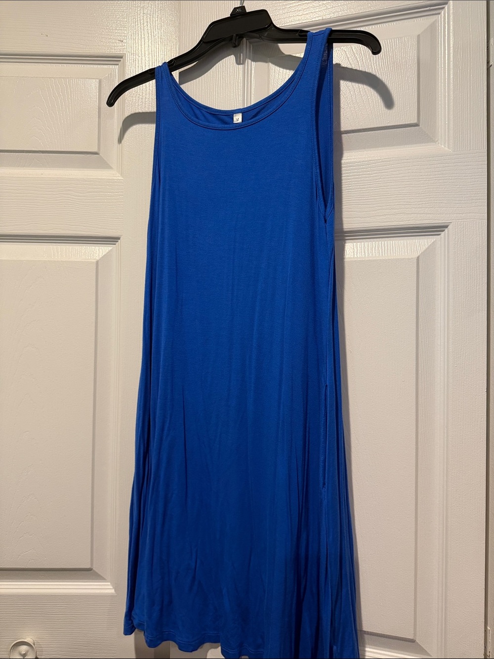 Sleeveless A-Line Dress in Bright Blue